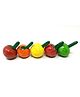 A&A Kreative Box Fruit Spinning Tops (Wooden- Set of 5 )