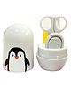 Sparkle Joy 4 in 1 Baby Nail Clipper kit with Cute Case Nail Clipper Scissors Tweezers & Baby Nail File Set for Kids - Grey