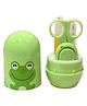 Sparkle Joy 4 in 1 Baby Nail Clipper kit with Cute Case Nail Clipper Scissors Tweezers & Baby Nail File Set for Kids - Green