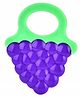 Sparkle Joy Non-Toxic Food-Grade Silicone Baby Teether BPA-Free for Pain-Relief Easy Teething Watermelon - Blue