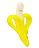 Sparkle Joy Silicone Banana Shaped Toothbrush Teether - Yellow