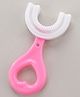 Sparkle Joy U Shaped Kids Silicone Toothbrush - Pink