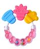 Sparkle Joy Baby Silicone Rattle Teething Toy - Pink
