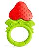 Sparkle Joy Non Toxic Food Grade Silicone Strawberry Baby Teether - Red