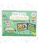 Hook n Loop Fun Activity Box | Velcro Books | Montessori Activity | Busy Book | - Discover Alphabets & Numbers Through Play