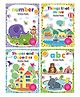 Set of 4 Sticker Books for Kids - Number, ABC, Things that Move & Shapes and Opposites | Sticker Activity for Children