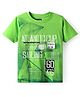 Pine Kids Cotton Knit Half Sleeves T-Shirt With Text Print - Light Green