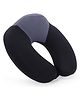 The Quirk Box Memory Foam Travel Neck Pillow Black & Grey