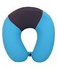The Quirk Box Memory Foam Travel Neck Pillow Blue & Grey