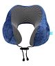 The Quirk Box Memory Foam Travel Neck Pillow Navy Blue