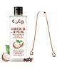 COCO Crush Ayurvedic Coconut Oil for Oil Pulling with Peppermint & Clove, 50ml & Copper Tongue Cleaner, 1pc