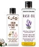 Coco Crush Rash Oil & Virgin Coconut Massage Oil for Baby | Pack of 2 - 200ml each (400ml)