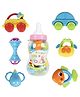 ARCADE TOYS Baby Jar Rattle & Teether Set for Kids(6 pcs) - Colour & Design may vary