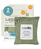 Moso Natural Odor Eliminator Chemical Free Unscented Premium Moso Bamboo Charcoal Air Purifying Bag 200g Pack of 2 - Green