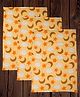 Mittenbooty Baby soft quilted Cotton Cushioned Changing Sheet Pack of 3 with detachable plastic sheet- Cloud Print Yellow