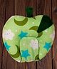 Mittenbooty Apple-shaped Rai Pillow in Cloud Print-Green