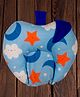 Mittenbooty Apple-shaped Rai Pillow in Cloud Print-Blue