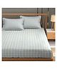 Florida Cotton King Size Bedsheet with 2 Pillow Covers for Double Bed, Soft Sheet - Blue