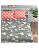 Florida 180 TC Cotton King Size Bedsheet (275 X 275 cm) - Grey