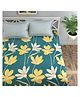 Florida Microfiber Fitted Bedsheet for Double Bed with 2 Pillow Covers - Green