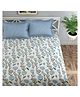 Florida 180 TC Cotton Bedsheet Double Bedsheet with 2 Pillow Covers (228 X 245 cm) - White, Blue