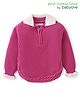Babyoye Cotton Knit Full Sleeves Pullover Sweater With Cable Knit Design - Pink