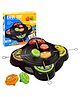WISHKEY 4 Players Cool Top Spinning BeyBlades Game, Gyro Battle Toy, Funny Emoji Launchers, Beyblade Toy with Classic Super Disk, 4 BeyBlades Spinners & Launchers for Kids, 3+ Years (Pack of 1, Black)