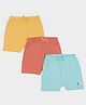 Mi Arcus Cotton Spandex Pack Of 3 Solid Shorts - Multi Colour