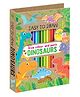 Hello Friend Books Dinosaur Drawing and Activity Art Kit: Draw, Colour and Paste with Stickers, Colouring Pencils and Drawing Pad