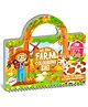 Hello Friend Books My Portable Farm Sticker and Colouring Bag: Practice Colouring with Easy to Handle and Carry Book - Perfect for Kids, Travel and Gifting