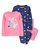Carter's 4-Piece Glow Space 100% Snug Fit Cotton Pajamas - Pink & Navy Blue
