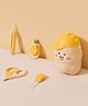 Dino Shaped 4 Piece Grooming Kit - Yellow