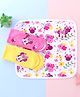 Babyhug Single Jersey Knit  Wash cloths with Minnie Mouse Digital Print Pack of 3 L 28 x B 28 cm -Multicolor