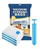 TONY STARK Space Saver (Pack of 3 - Medium) Reusable Vacuum Storage Ziplock Compression Sealer Bags for Travel clothes and home Blankets, Quilts with hand Pump (Pack of 3 Medium- 50 * 70 cm)