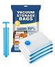 TONY STARK Space Saver (Pack of 3 - Jumbo) Reusable Vacuum Storage Ziplock Compression Sealer Bags for Travel clothes and home Blankets, Quilts with hand Pump (Pack of 3 Jumbo - 70 * 100 cm)
