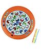 Toysire Musical Fishing Game Toy with Rotating Fish Catching Game Catching Poles Sticks for Kids