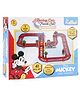 Toysire Battery Operated Cars Mickey Mouse Theme with Tracks Bridges for Kids Boys and Girls 41Pc Set