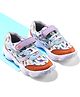 Cute Walk by Babyhug Sneakers With Velcro Closure Dino Print - Orange