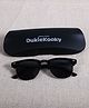 DukieKooky Kids Unisex Clubmaster Sunglasses  With Uv Protected Lens -Black