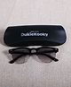 DukieKooky Solid UV Protected Sunglasses With Hard Case - Grey & Black