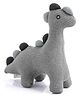 Pluchi Little Dino - Light Grey Cotton Knitted Stuffed Soft Toy for Babies / Kids Height 32 cm
