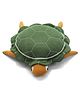 Pluchi Mack The Tortoise Cotton Knitted Stuffed Pillow for Babies (Green)