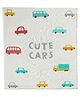 Pluchi Cute Cars with Rib border- Natural & Multi Color Cotton Knitted Ac Blanket For Baby / Infant / New Born For Use In All Seasons