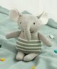 Pluchi Cute as a Button Gift Bundle- (Set of 2 - Blanket & Elephant Rattle) in Duck Egg Color
