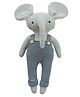 Pluchi Cute Hulk Vanilla Grey Color Cotton Knitted Stuffed / Plush / Soft Toy for Babies and Kids-Height 40 cm