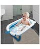 Skylofts Baby Foldable Bath Tub for Baby with Smart Temperature Indicator Baby Bath Tubs for Kids (Blue Mini Pool)