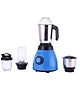 Wonderchef Acura Blender Pro Mixer Grinder 500W, 230V~50Hz, 4 Jars(2 Stainless Steel + 2 Polycarbonate Jars), Black & Blue, 2 Years Warranty by Wonderchef