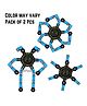 BitFeex Rotating Robot Transformable Fidget Finger Spinner Toy for Kids Rotating For Boys Girls Fun and Development Toy (Color May Vary, Pack of 2 Pcs )