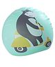 KIDLINGSS Hippo Printed Super Soft Silicone Swimming Cap - Green