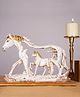The Artment Feng Shui Galloping Horse | Artifacts for Home Decor, Interiors, Showpiece - White & Gold (Pack of 1)